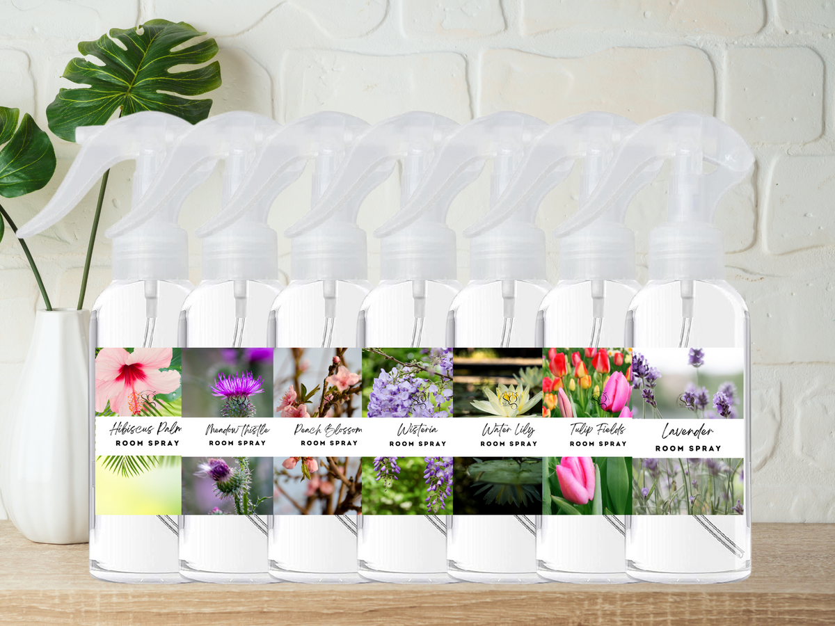 Brume pour chambre et linge florale et féminine – Vaporisateur à gâchette | Douces notes botaniques