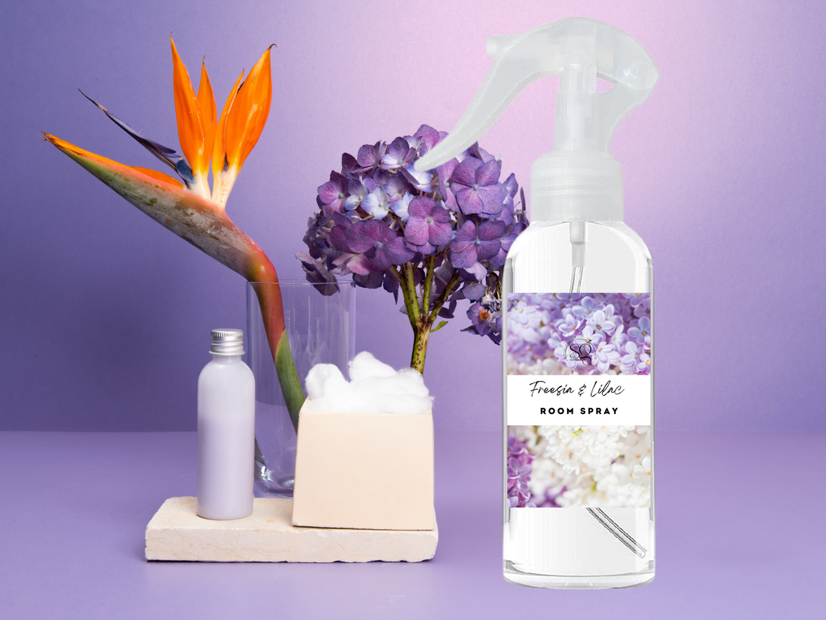 Brume pour chambre et linge florale et féminine – Vaporisateur à gâchette | Douces notes botaniques