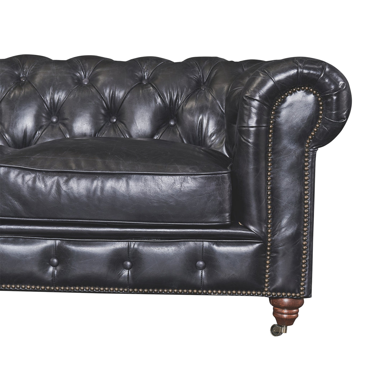 Century Chesterfield Sofa - Slate Leather