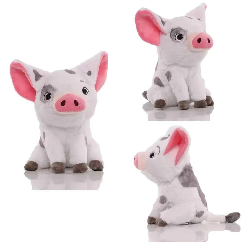 Peluche Kawaii Maialino & Gallo Tropicale – Morbido Animaletto di Pezza per Dormire & Decorazione per la Casa (2 Stili)