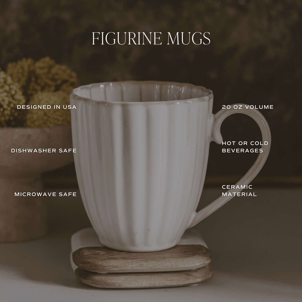 Tazza da caffè figurata a forma di capasanta da 20 oz