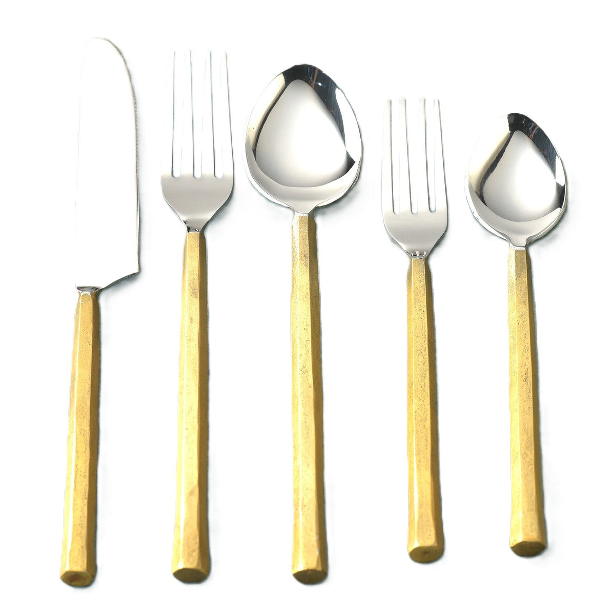 Servizio di posate Snowflake, set da 5 pezzi