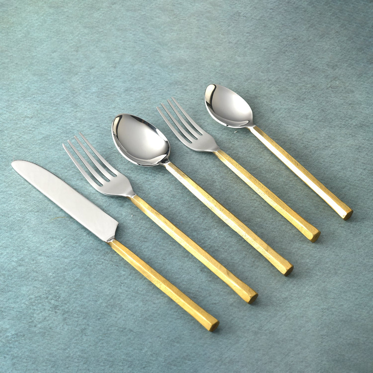 Servizio di posate Snowflake, set da 5 pezzi
