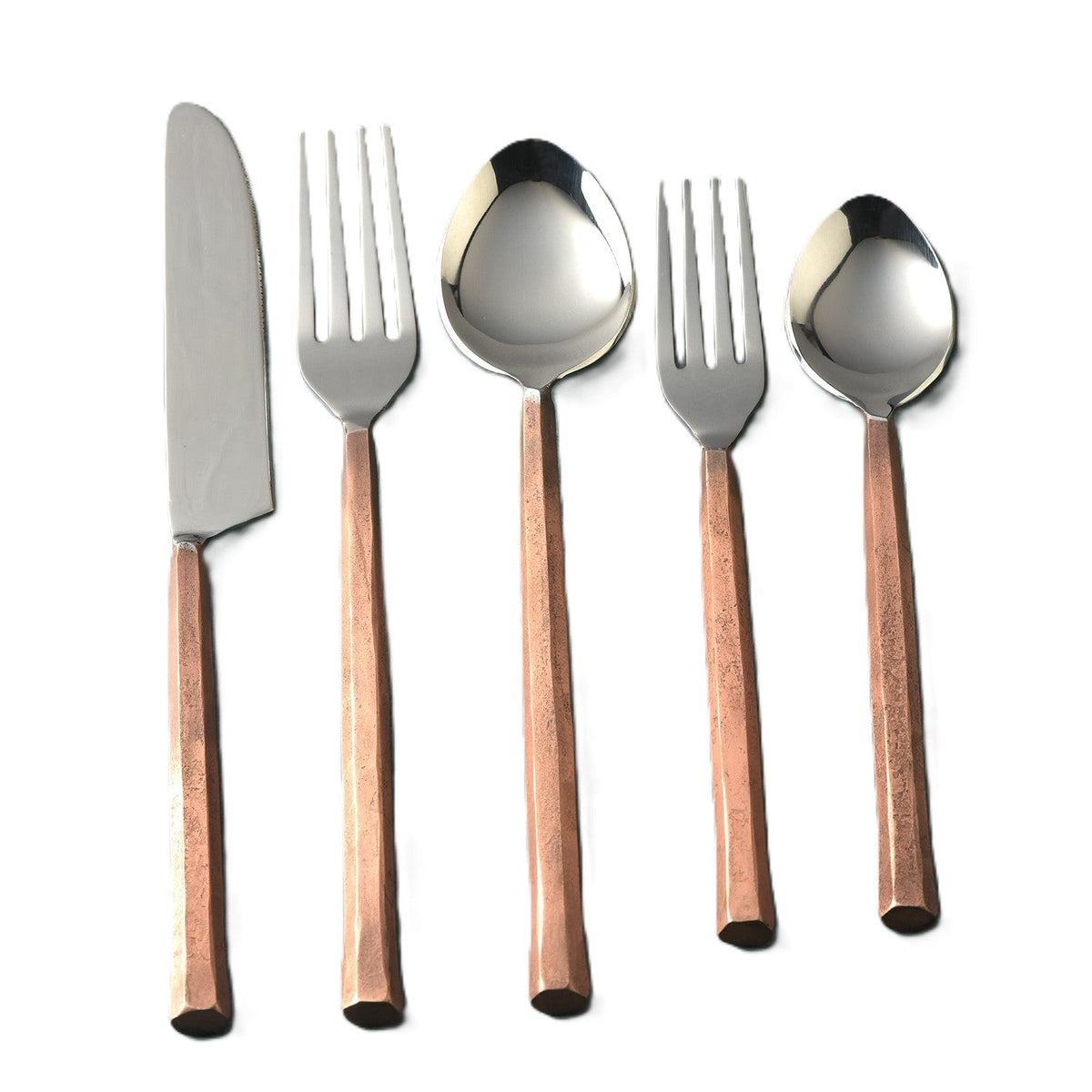 Servizio di posate Snowflake, set da 5 pezzi