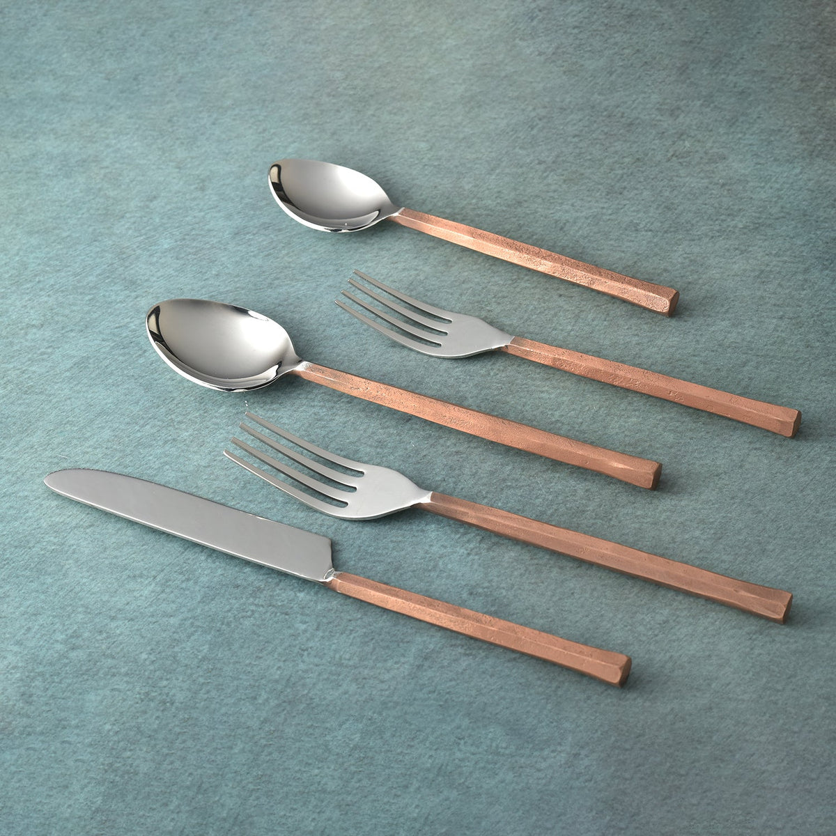 Servizio di posate Snowflake, set da 5 pezzi