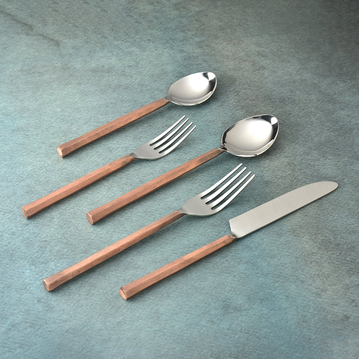 Servizio di posate Snowflake, set da 5 pezzi