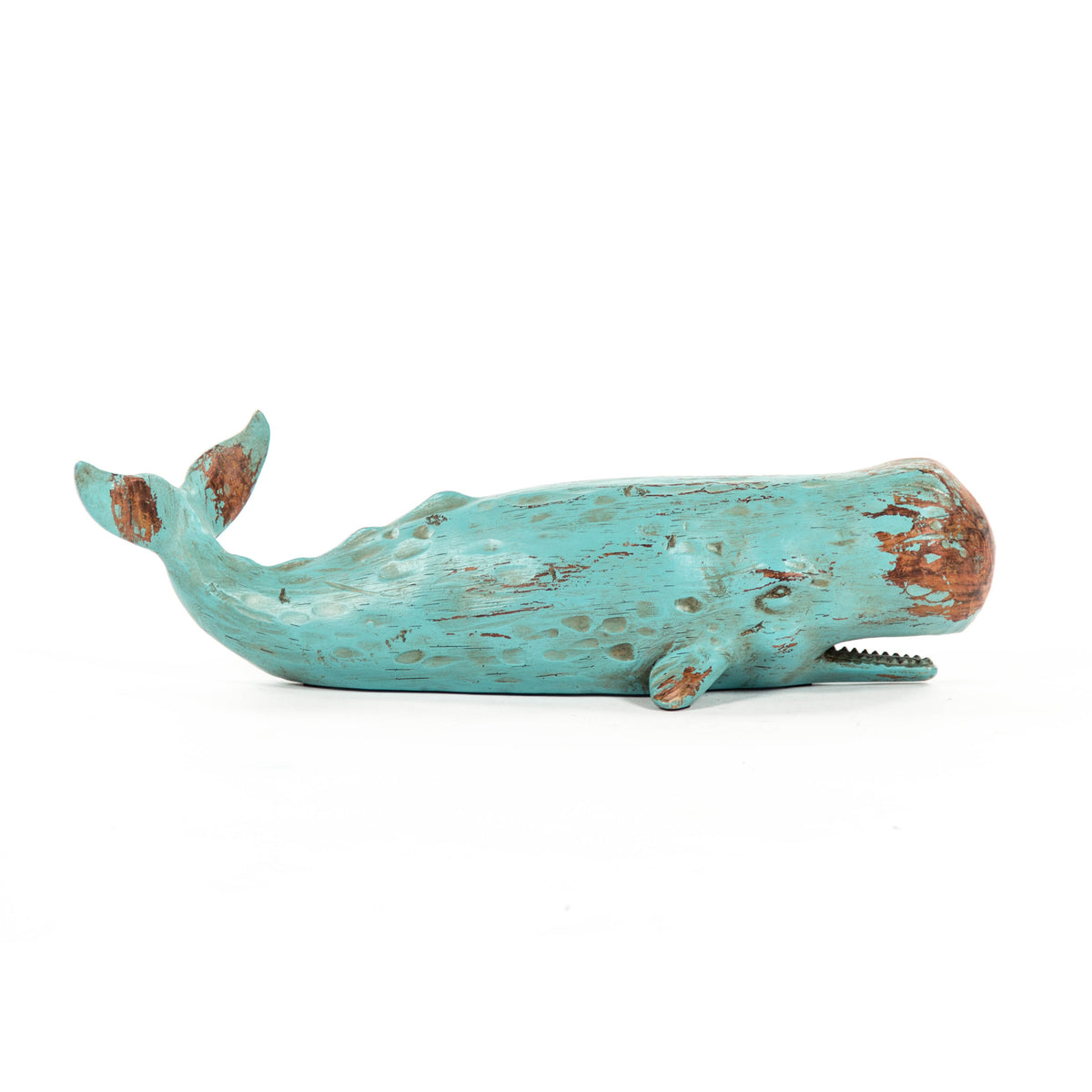 Aqua Drift Whale Sculpture 16 in