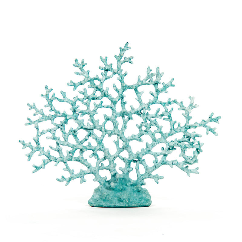 Blue Coral Resin Accent Décor 17 in