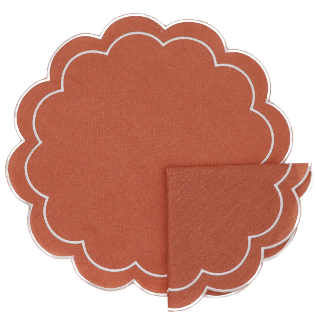 Tovagliette in lino rosa antico – Set da 4