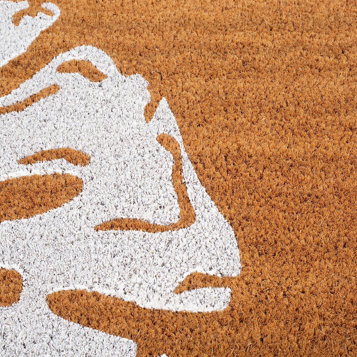 Paillasson en fibre de coco motif sable dollar
