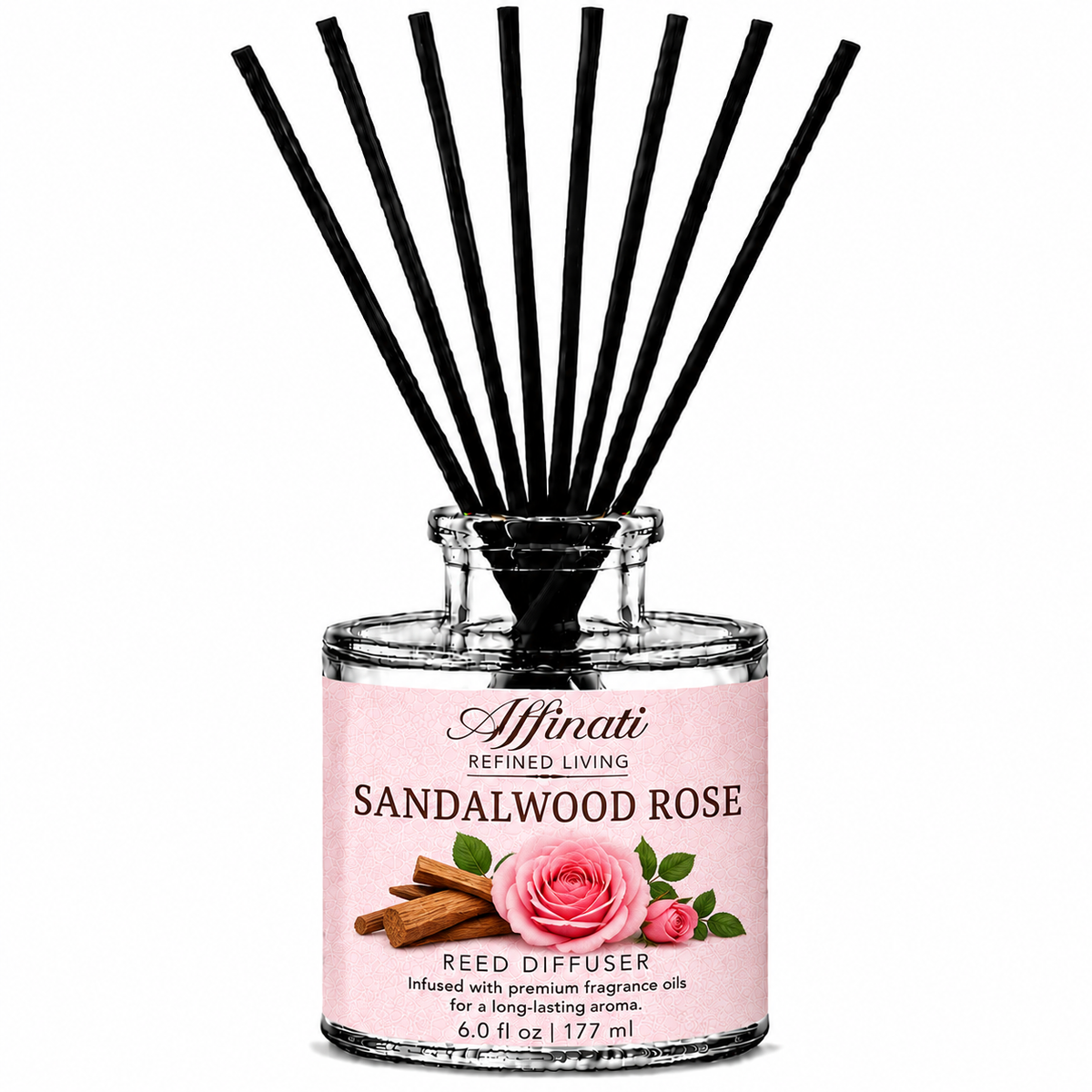 Diffuseur à roseaux Santal Rose
