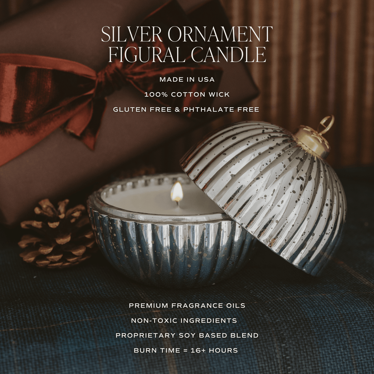 Candela di soia Merry and Bright - Vasetto decorativo - 140 g