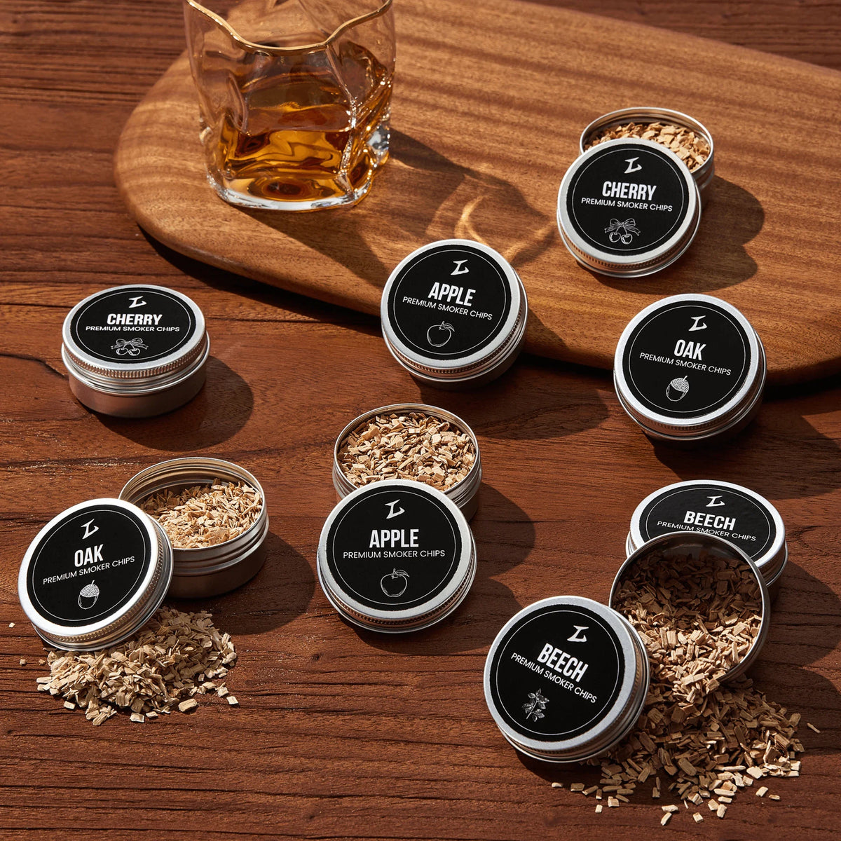Kit de fumage Tsuki pour whisky et cocktails (avec chalumeau)