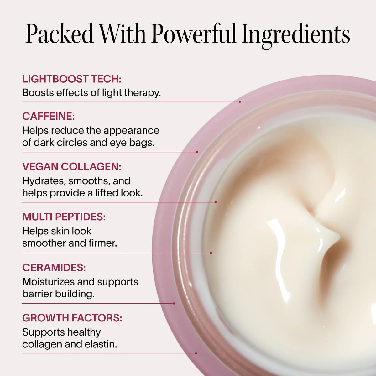 Crème Contour des Yeux Stimulante à la Thérapie par la Lumière