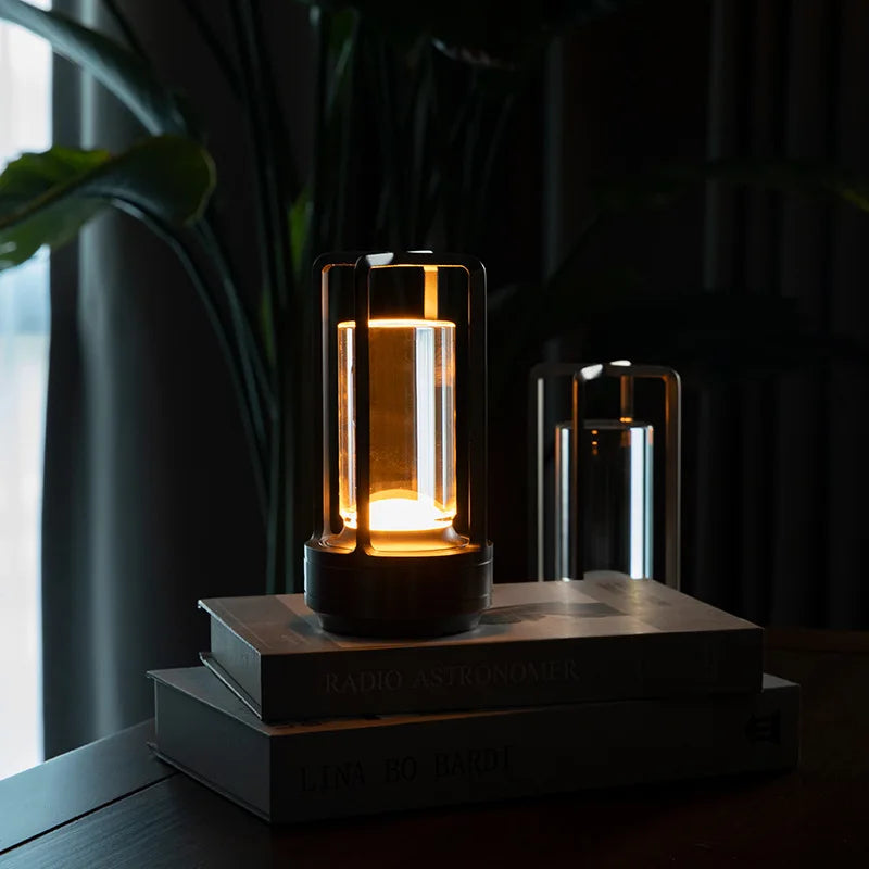 Rechargeable Touch Crystal LED Table Lamp | Aluminum Alloy Desk Light