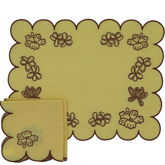 Tawny Marigold Linen Napkins – Set of 4