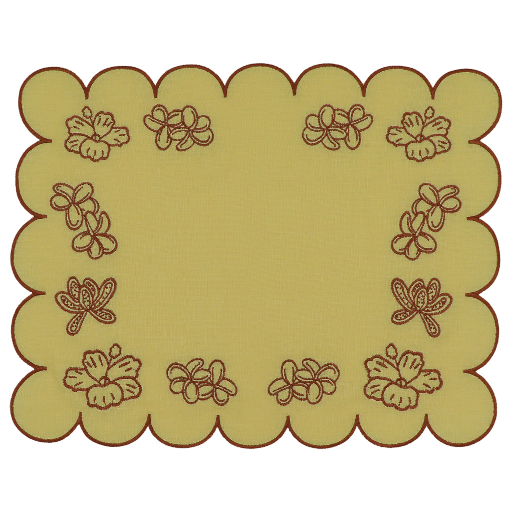 Sets de table en lin, couleur souci – Lot de 4