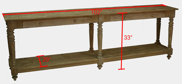 Hague Elm Pine Console