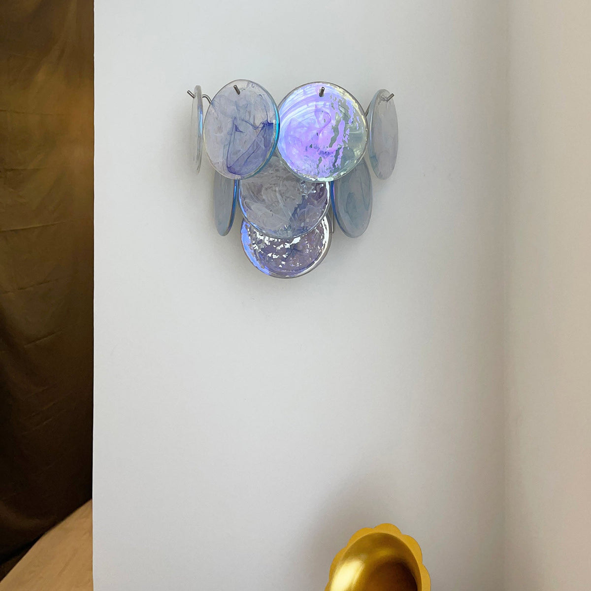 Tiered Murano Glass Wall Lamp