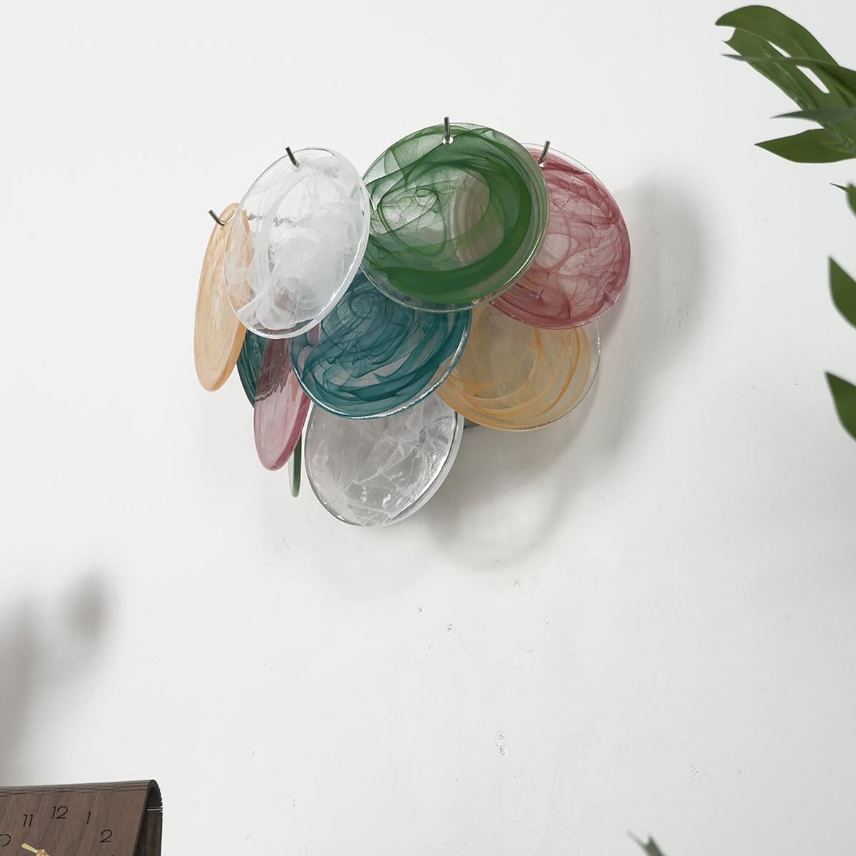 Tiered Murano Glass Wall Lamp