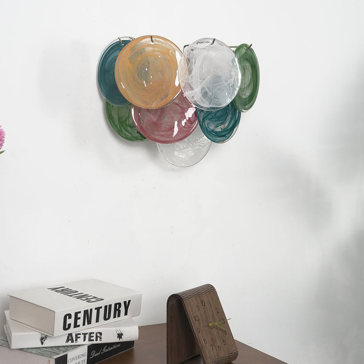 Tiered Murano Glass Wall Lamp
