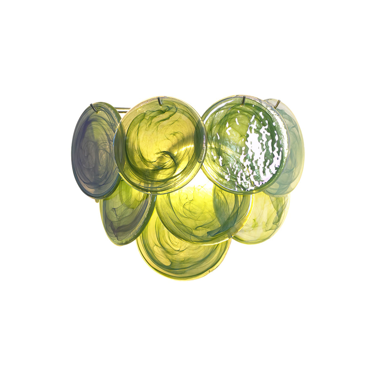 Tiered Murano Glass Wall Lamp