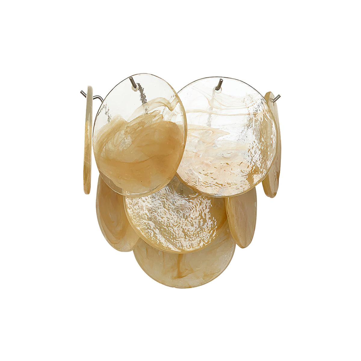 Tiered Murano Glass Wall Lamp