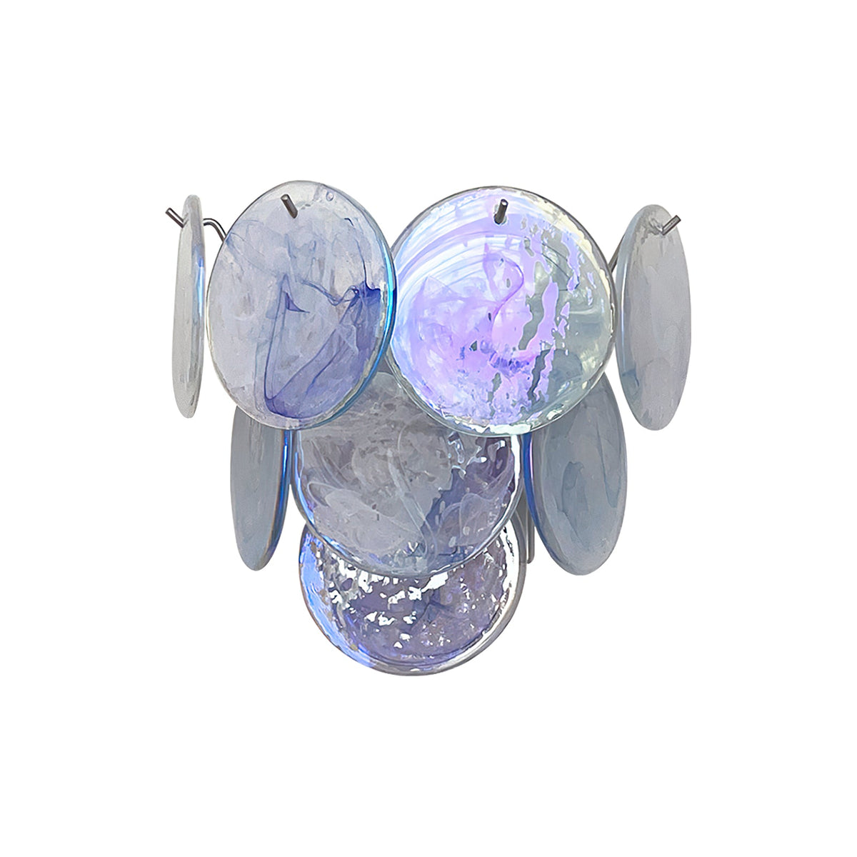 Tiered Murano Glass Wall Lamp