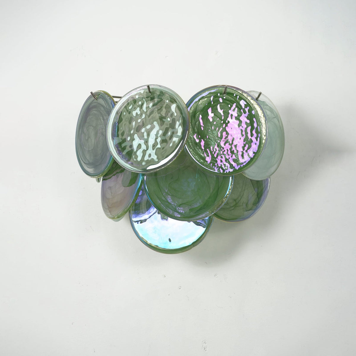 Tiered Murano Glass Wall Lamp
