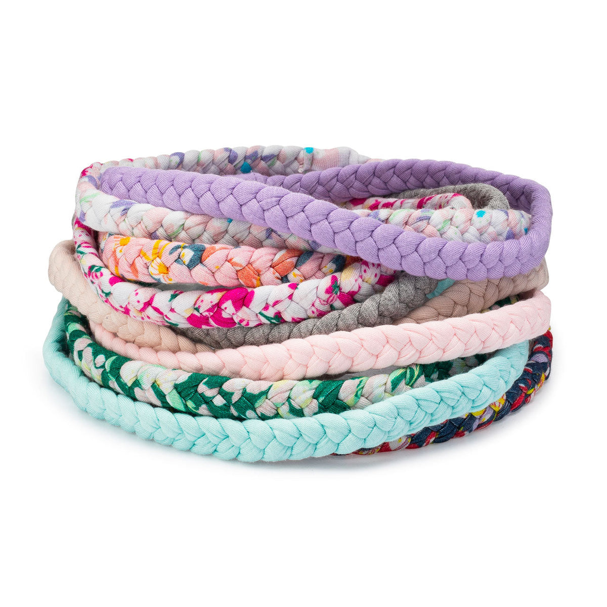 Set Wildflower - Fasce per capelli intrecciate - Confezione da 10