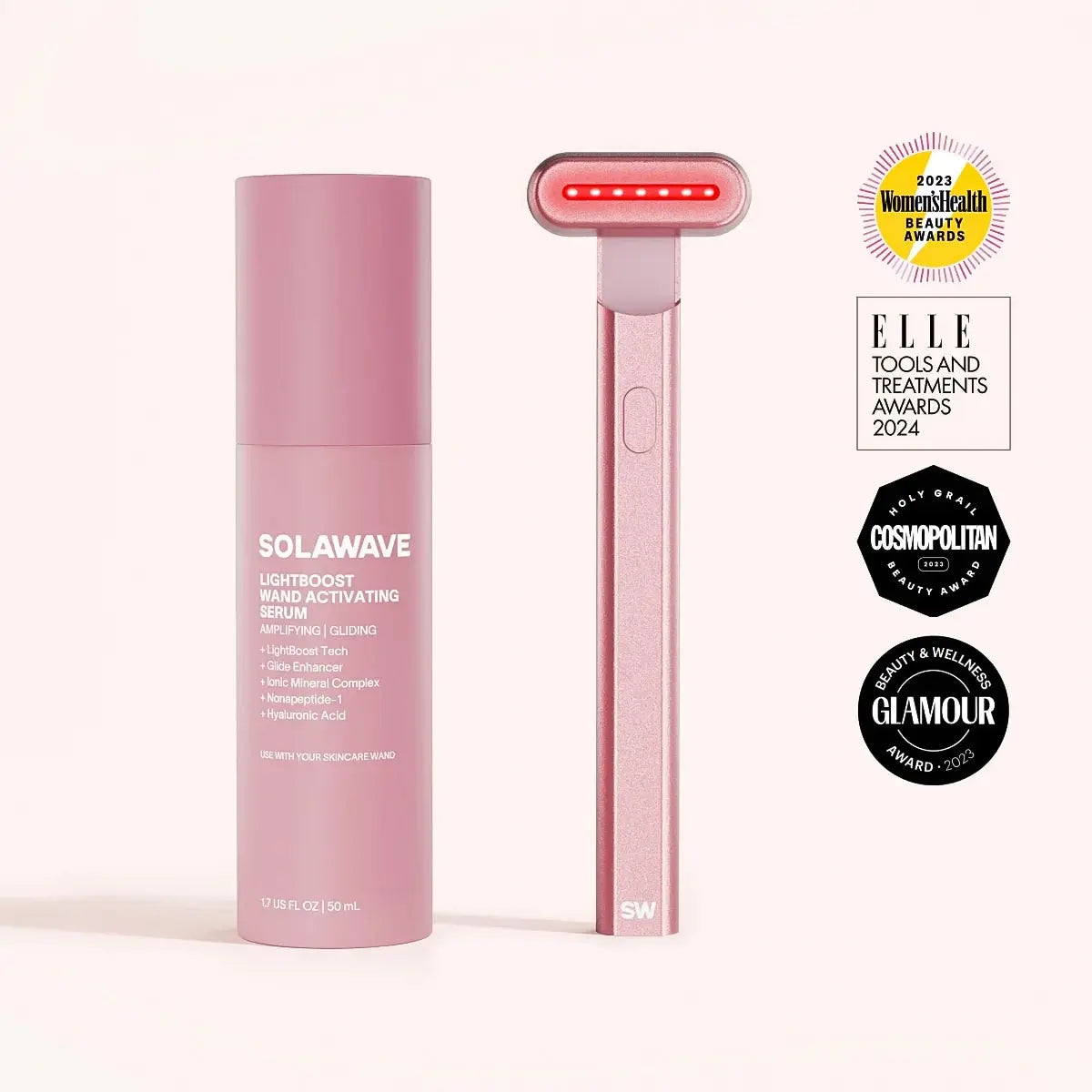 Kit bacchetta per terapia a luce rossa 4-in-1 e siero attivante