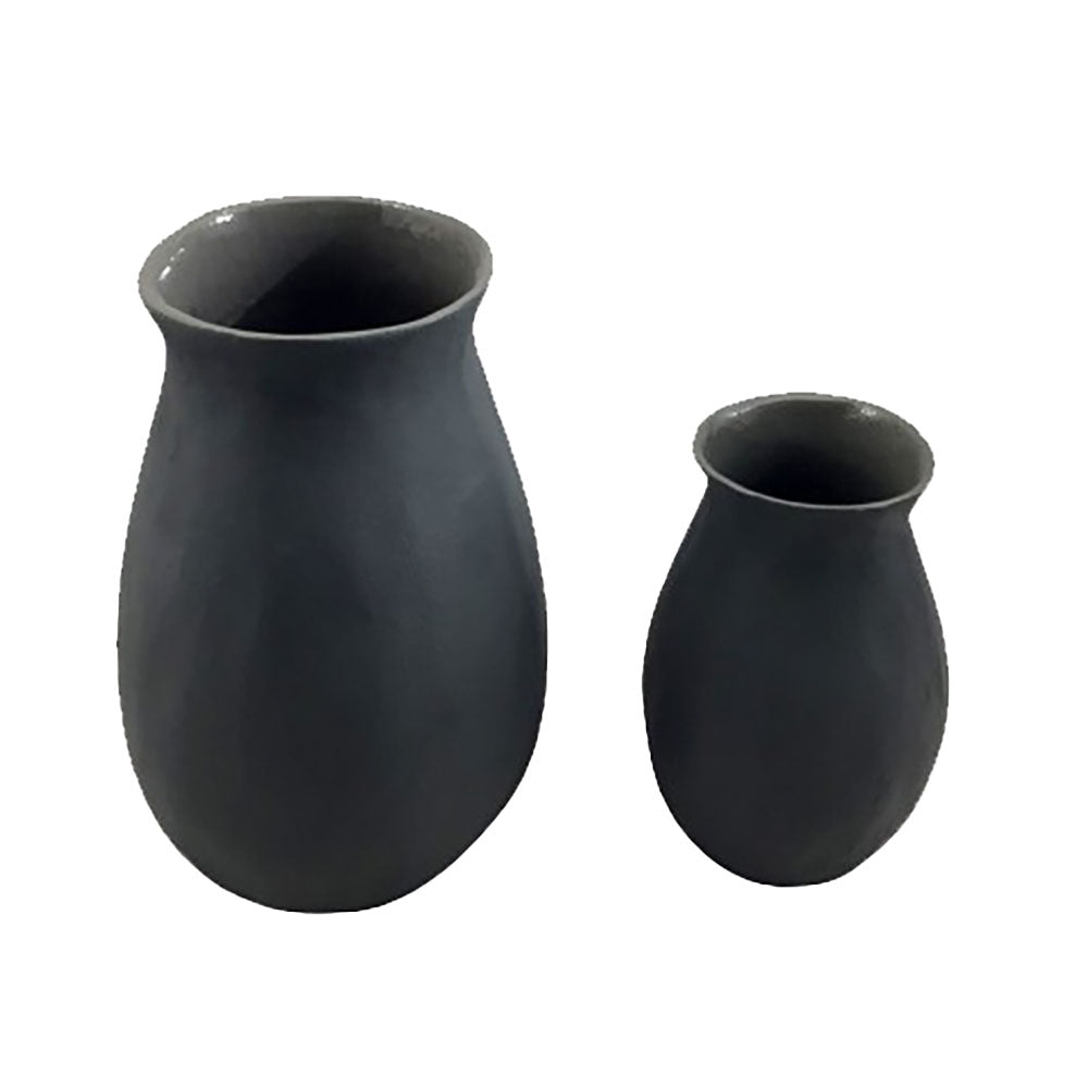 Vaso in alluminio grigio caldo