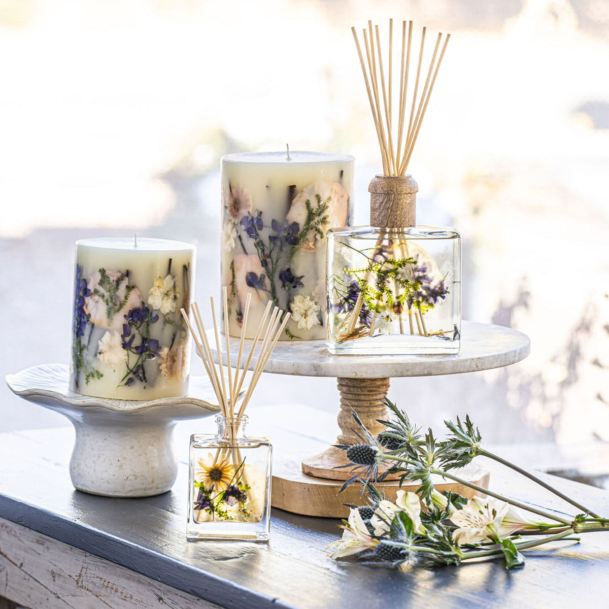 Accent Botanical Candle - Vanilla Rain