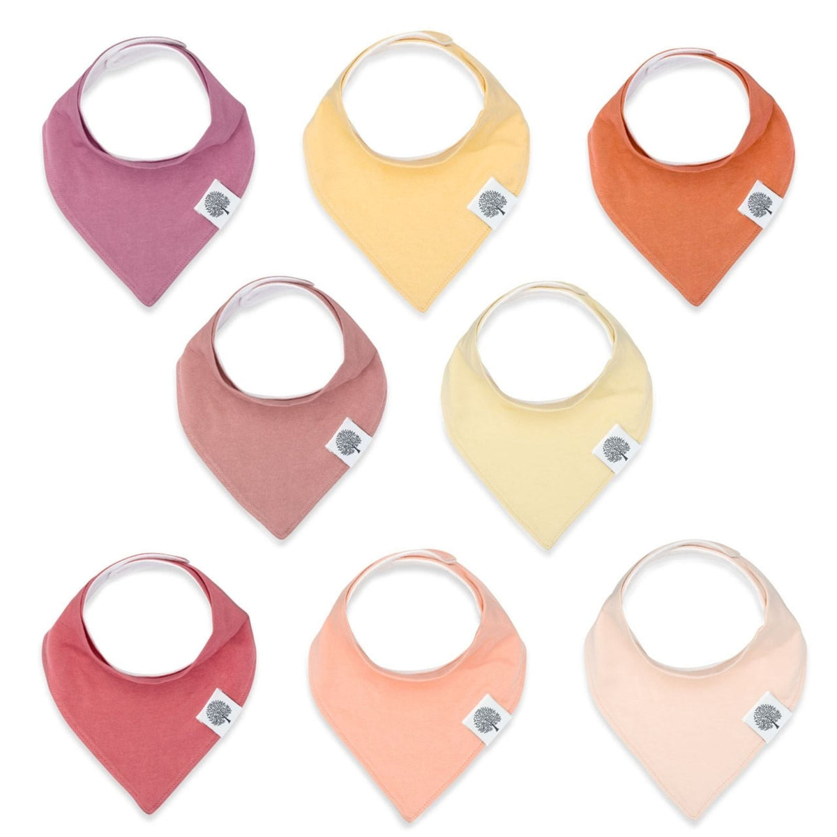 Ensemble de 8 bavoirs bandana Vail