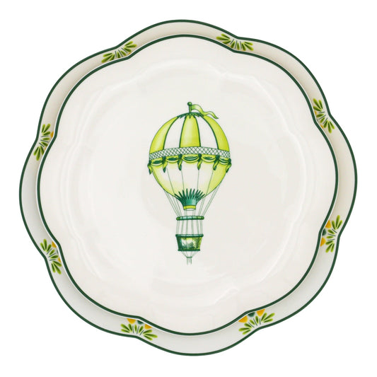 Valensole Lavender Scalloped Ceramic Starter Plates – Set of 4 (+1 Bonus Plate)
