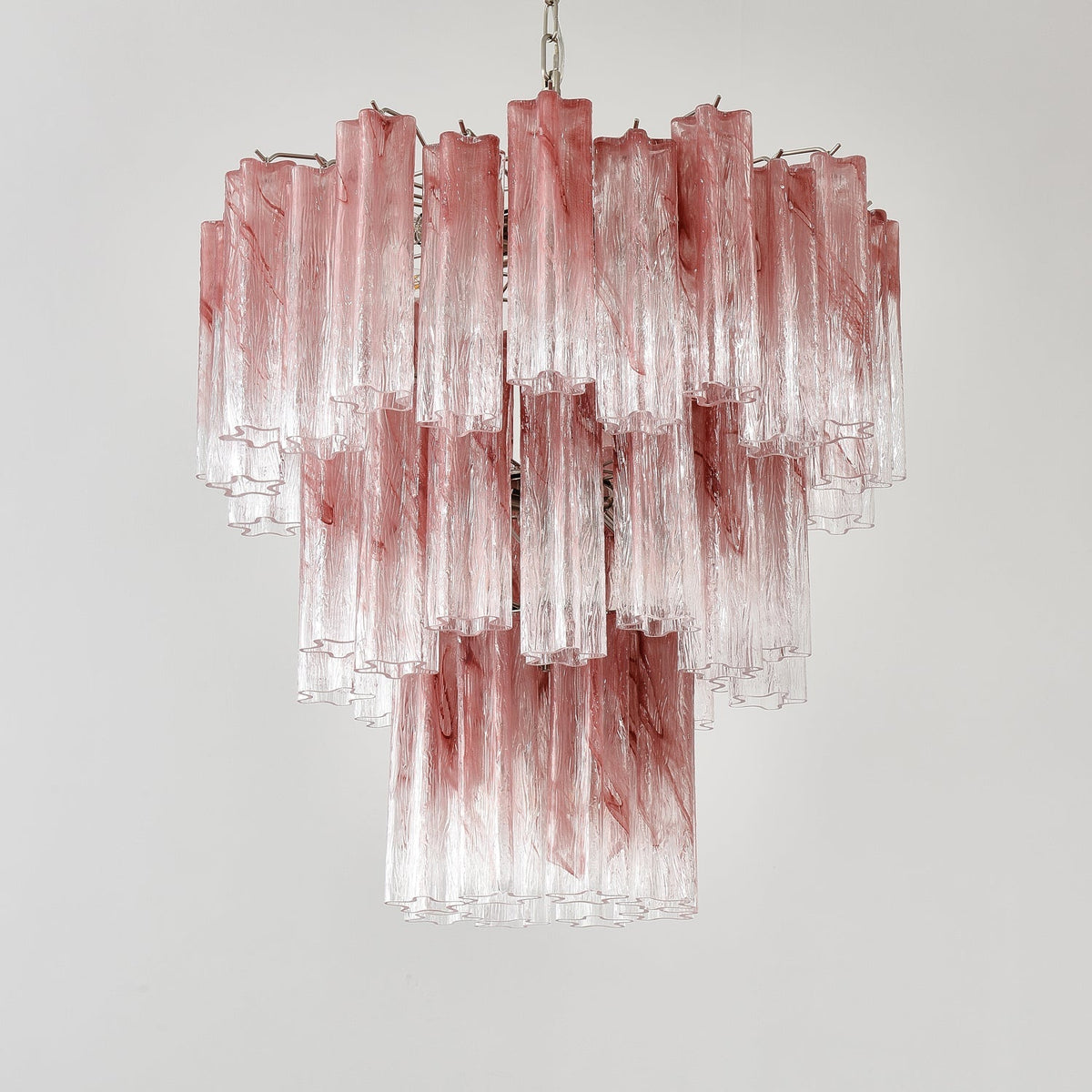 Venetian Murano Glass Tube Chandelier