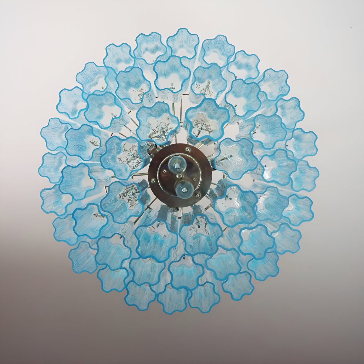 Venetian Murano Glass Tube Chandelier