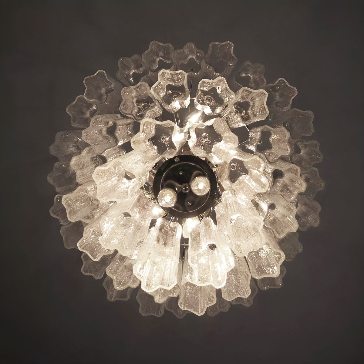Venetian Murano Glass Tube Chandelier