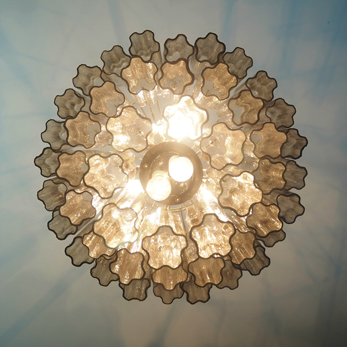 Venetian Murano Glass Tube Chandelier