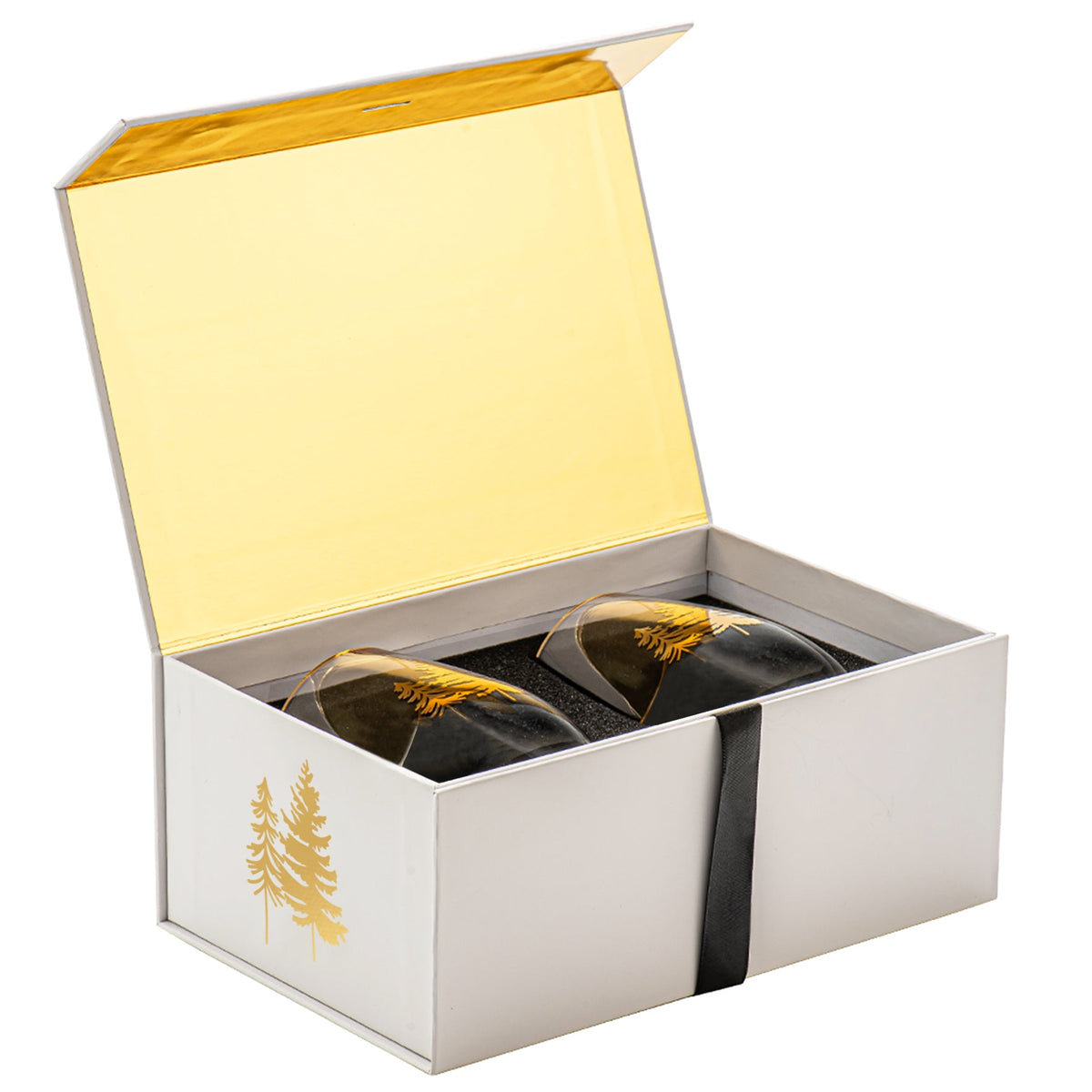Verres à vin sans pied Trees - Coffret de 2