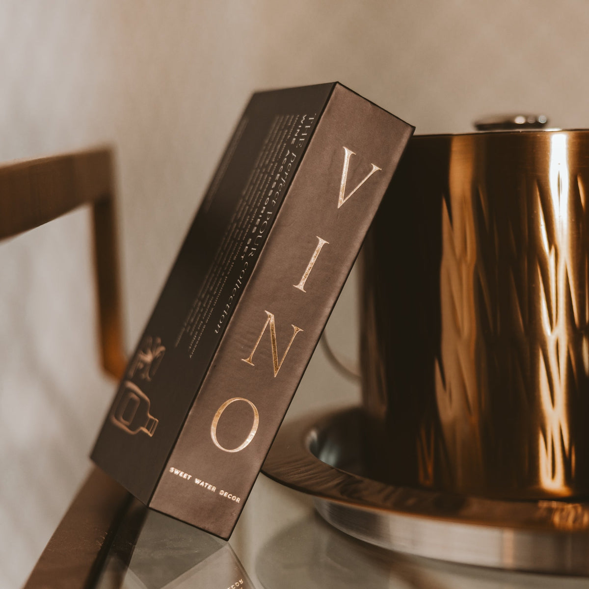 Coffret d'accessoires pour le vin