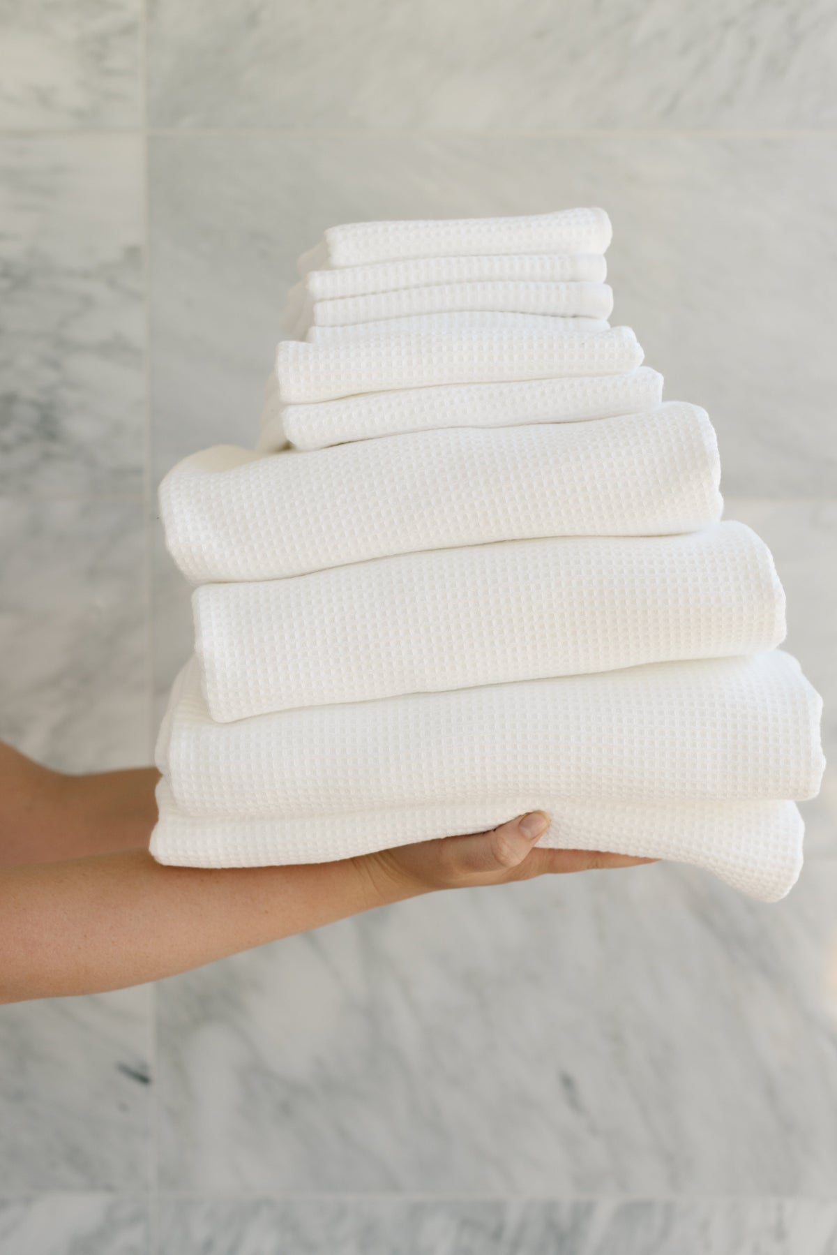 Ensemble de bain gaufré complet