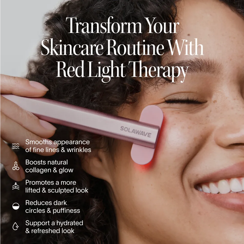 Kit bacchetta per terapia a luce rossa 4-in-1 e siero attivante