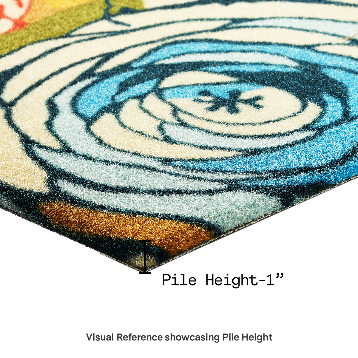 Watercolor Floral Outdoor Nylon Doormat - 18" x 30"