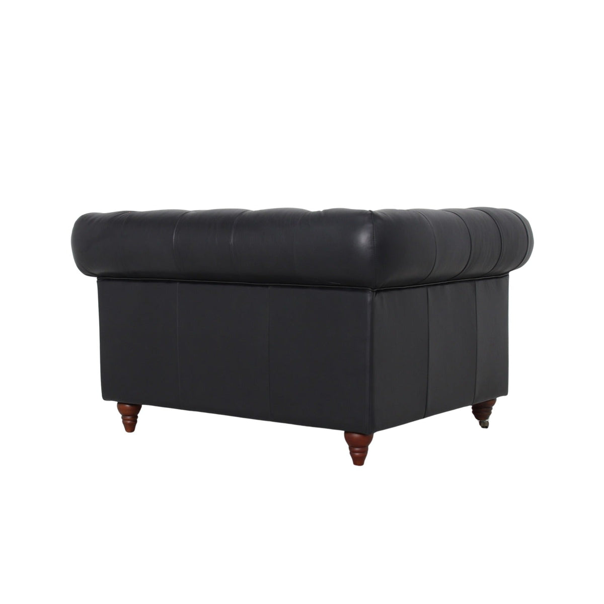 Belgravia Chesterfield Top Grain Leather Club Chair – Classic Tufted Armchair in Premium Finishes