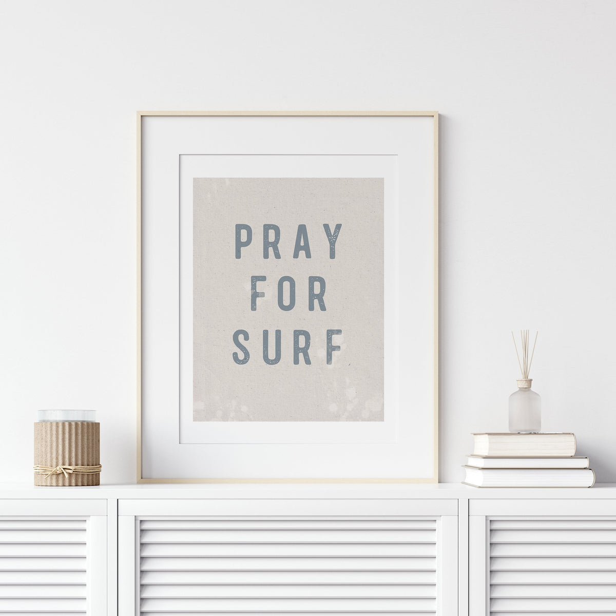 Pray For Surf Wall Art Print