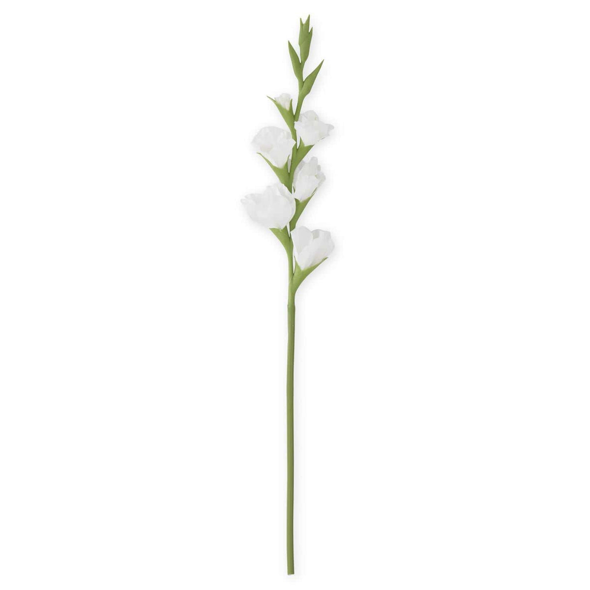 Fuchsia & White Real Touch Gladiolus Stem 34" - Single Stem Artificial Flower