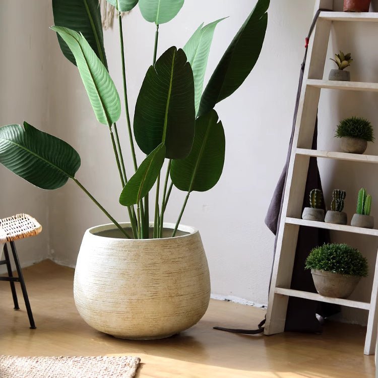 Rustic Globe Cement Planter