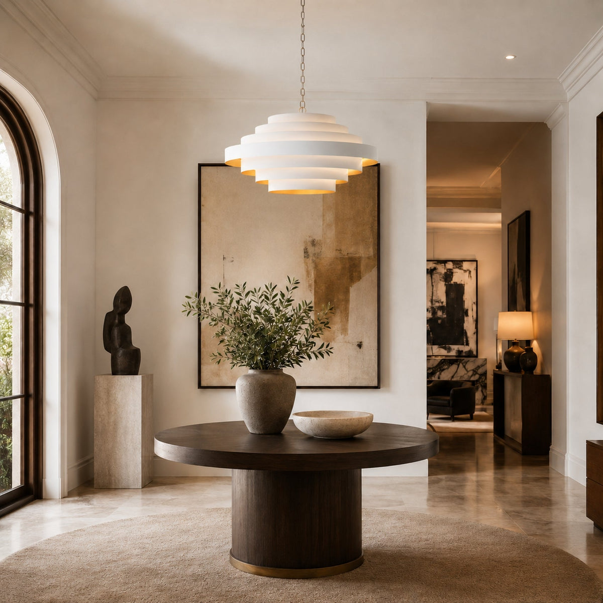 Nordic White Large Chandelier