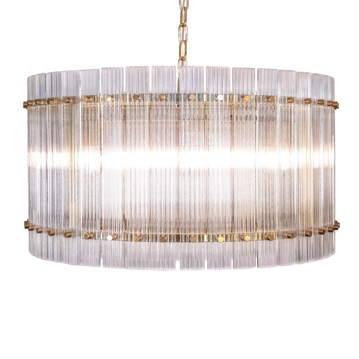 Crystal Drum Chandelier Large